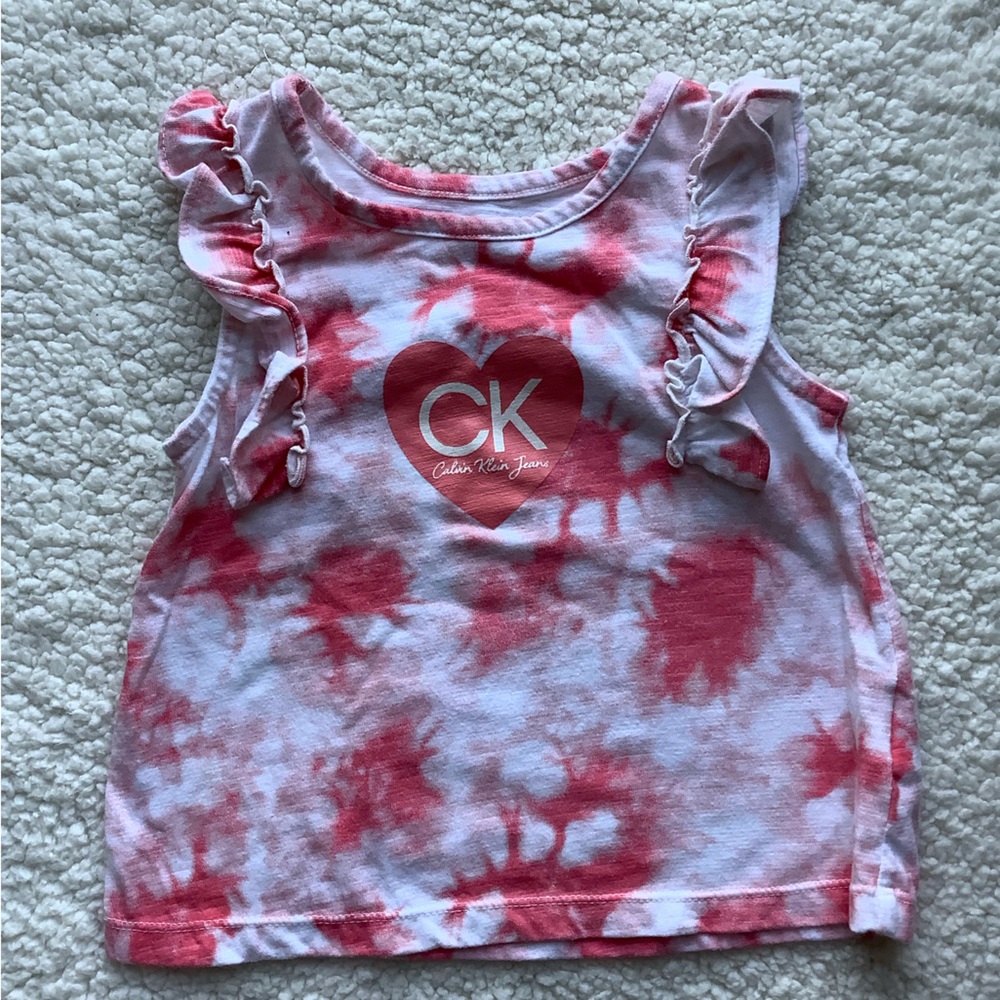 Calvin Klein Jeans Pink Tie Dye Tee 3T
